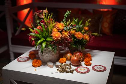Floral detail and Tablescape — wedding decor — Westin